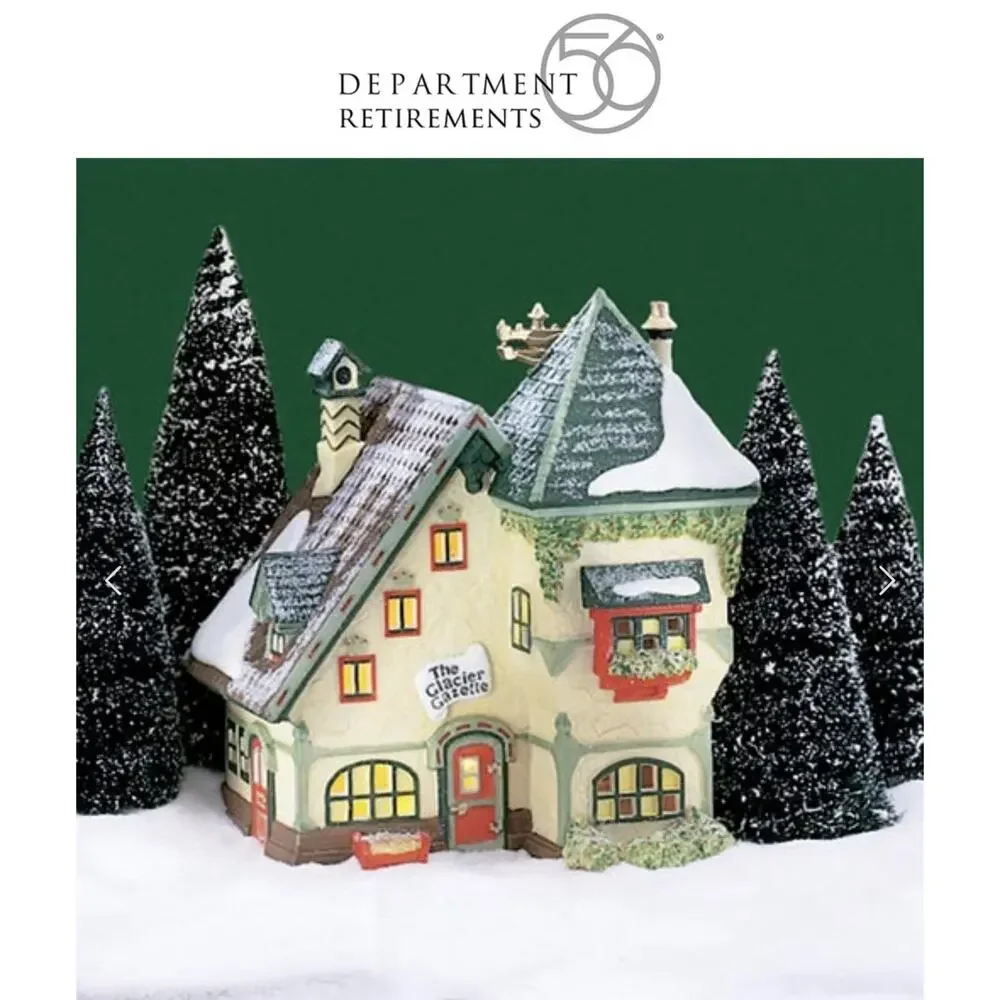 Vintage 1997 Dept 56 “The Glacier Gazette”NORTH POLE SERIES Heritage Village NEW